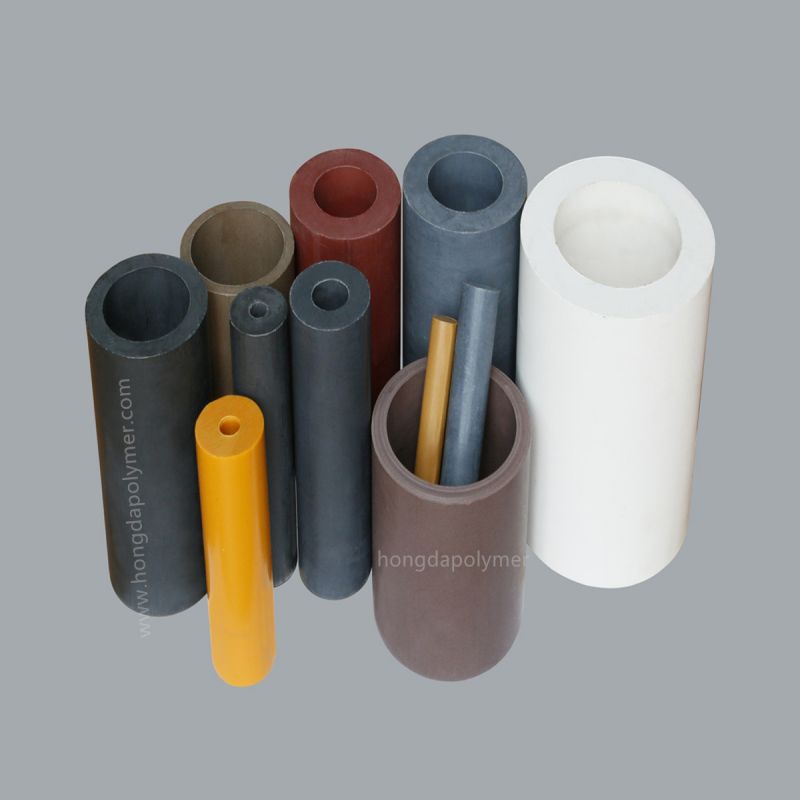 Karbon Dieusi PTFE Rod Jeung Glassfiber Dieusi PTFE Dipaké Pikeun Klep Sealing
